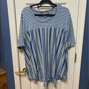 Women’s NY Collection stripe Round Neck